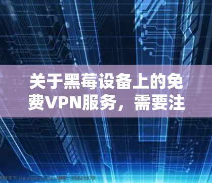 关于黑莓设备上的免费VPN服务,需要注意以下几点 关于黑莓设备上的免费VPN服务,需要注意以下几点